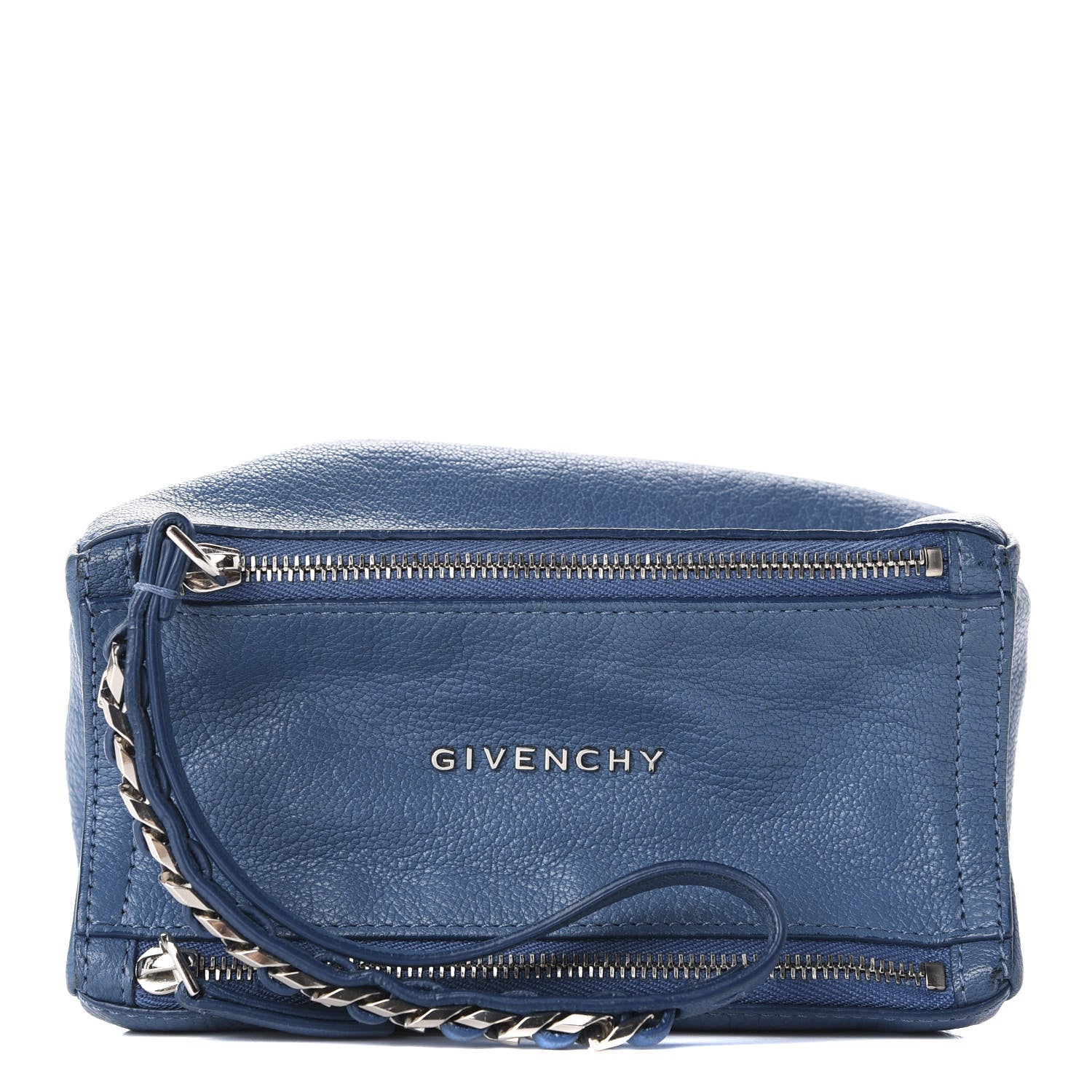 Givenchy Sugar Goatskin Pandora Wristlet Medium Blue 1 of 7