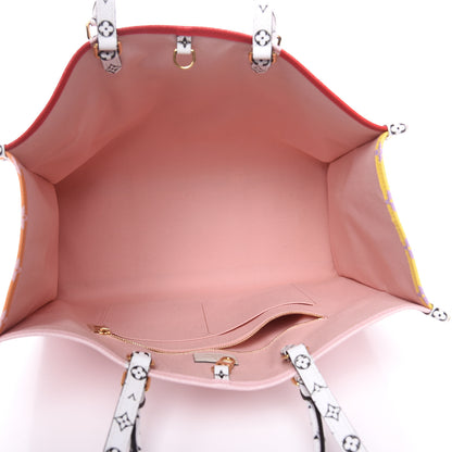 Louis Vuitton Monogram Giant Onthego GM Rouge Rose 5 of 11