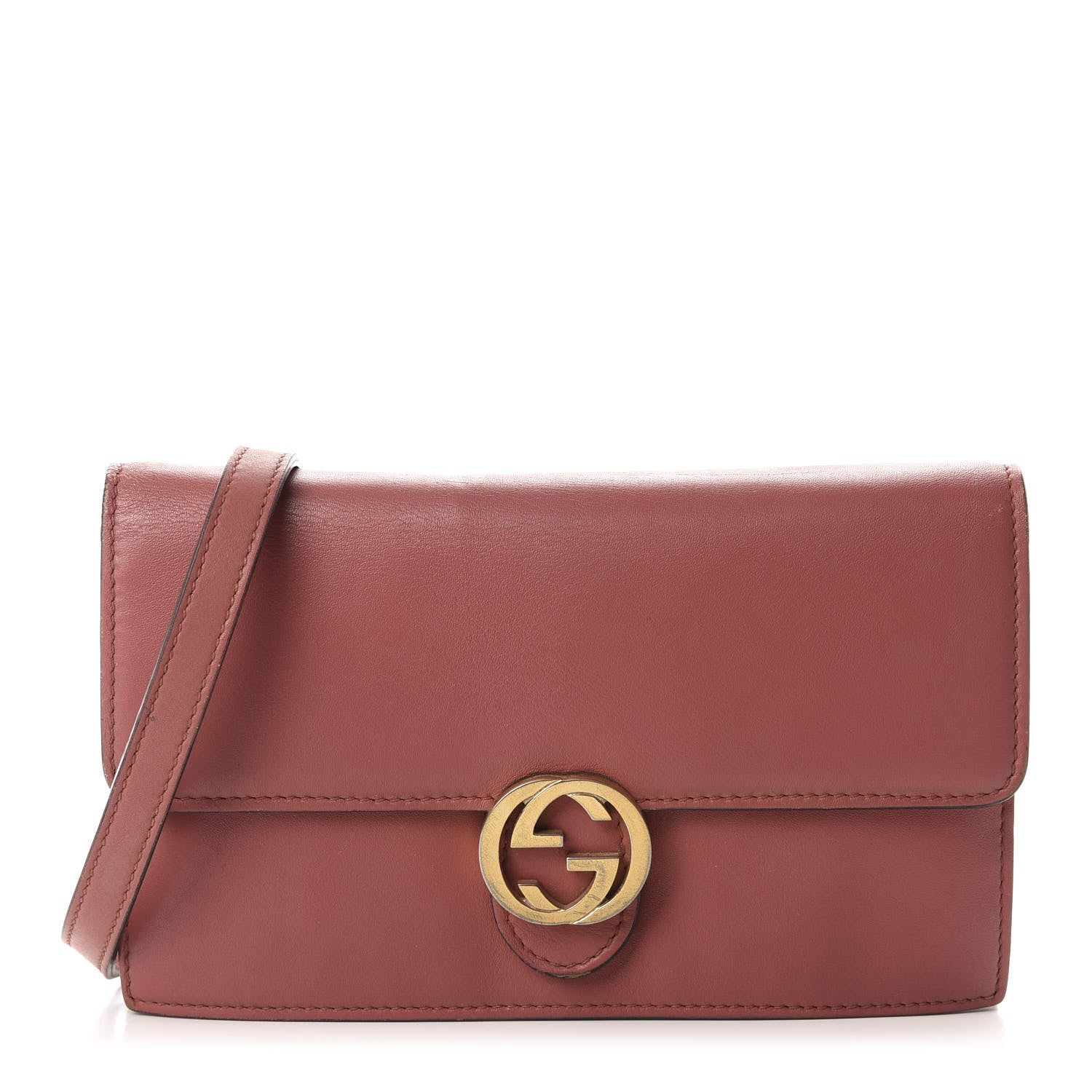 Gucci Moon Calfskin Icon Wallet Cameo Pink 1 of 11