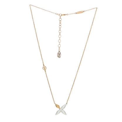 Louis Vuitton Pearl Louisette Necklace Gold White 2 of 4