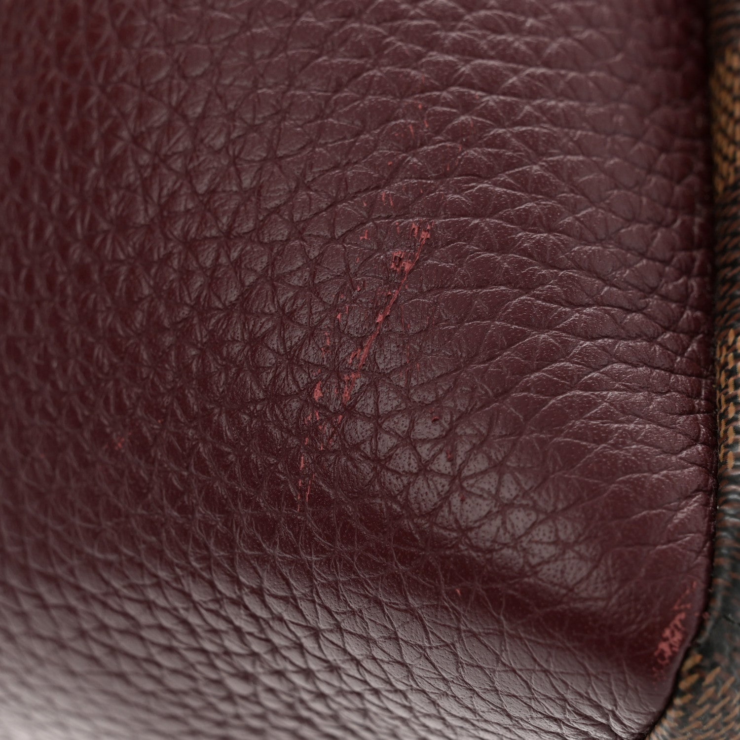 Louis Vuitton Damier Ebene Cuir Taurillon Brittany Bordeaux 13 of 15