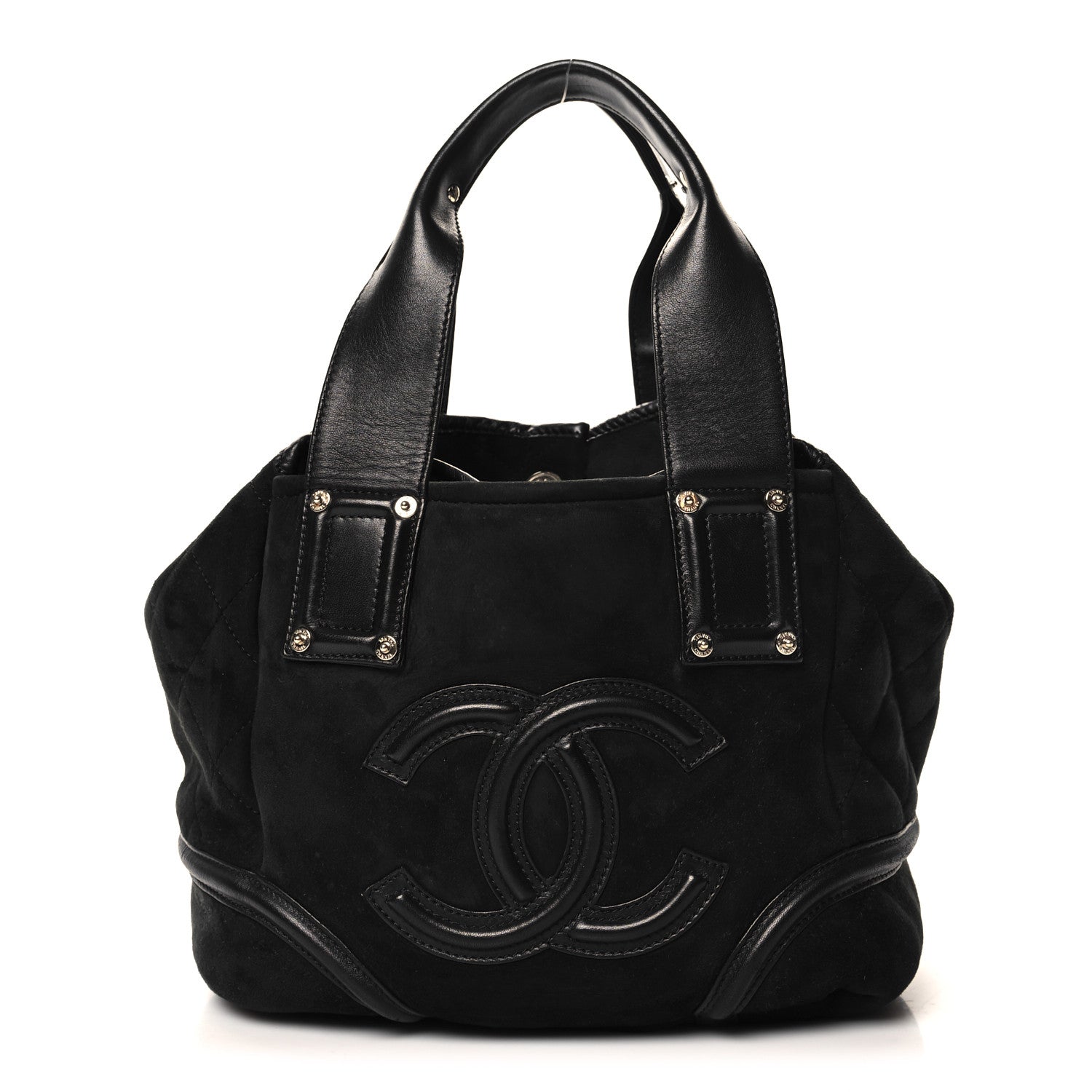 Chanel Suede Sparkling Winter Tote Black 1 of 10