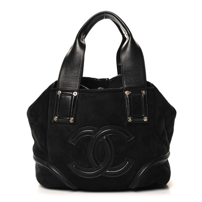 Chanel Suede Sparkling Winter Tote Black 1 of 10