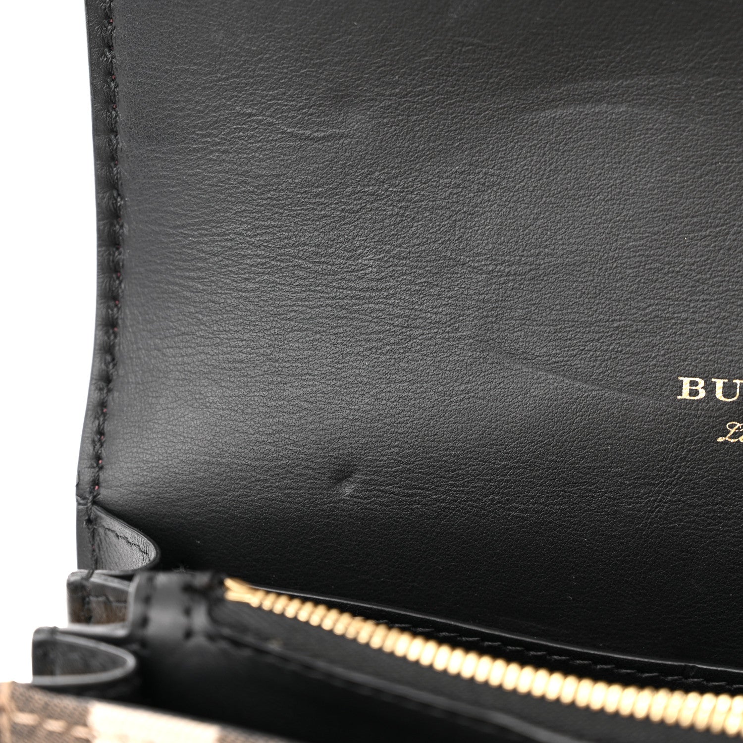 Burberry House Check Bridle Calfskin Madison Buckle Bag Burgundy 11 of 12