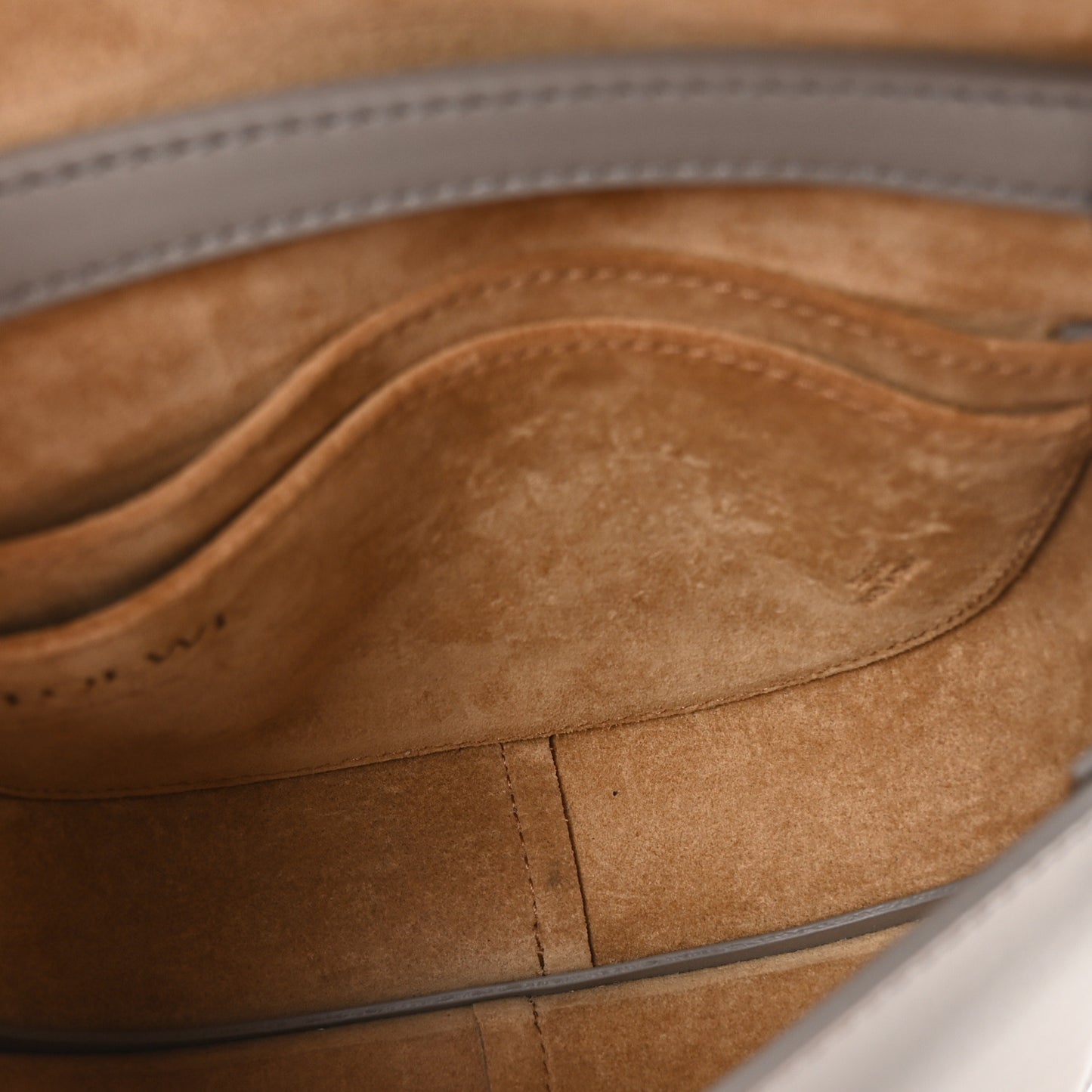 Calfskin Jacquard Mini Gate Dual Bag Ash Grey