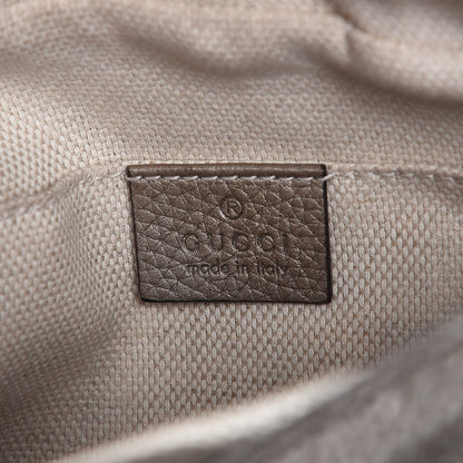 Gucci Metallic Pebbled Calfskin Small Soho Disco Bag Golden Beige 8 of 9
