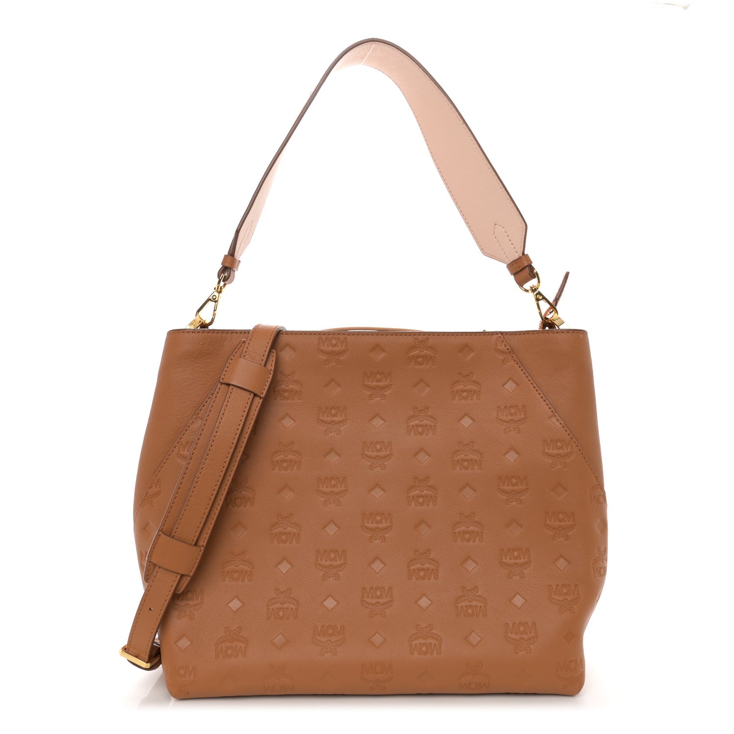 Calfskin Ottomar Monogram Large Klara Hobo Cognac