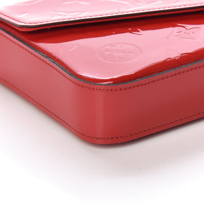 Louis Vuitton Vernis Felicie Pochette Chain Wallet Cherry 9 of 11
