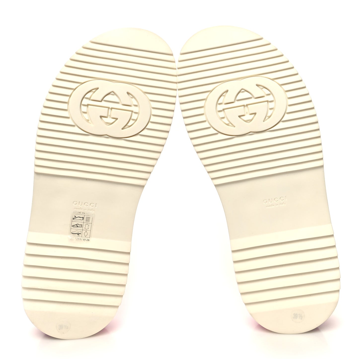 GG Supreme Joy Monogram Angelina Platform Slide Sandals 39.5 Fuxia Blue