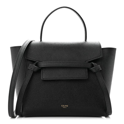 Celine Grained Calfskin Nano Belt Bag Black 1 of 10