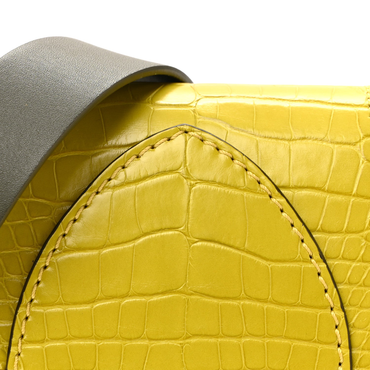 Burberry Alligator Bridle Micro Satchel Lime 21 of 34