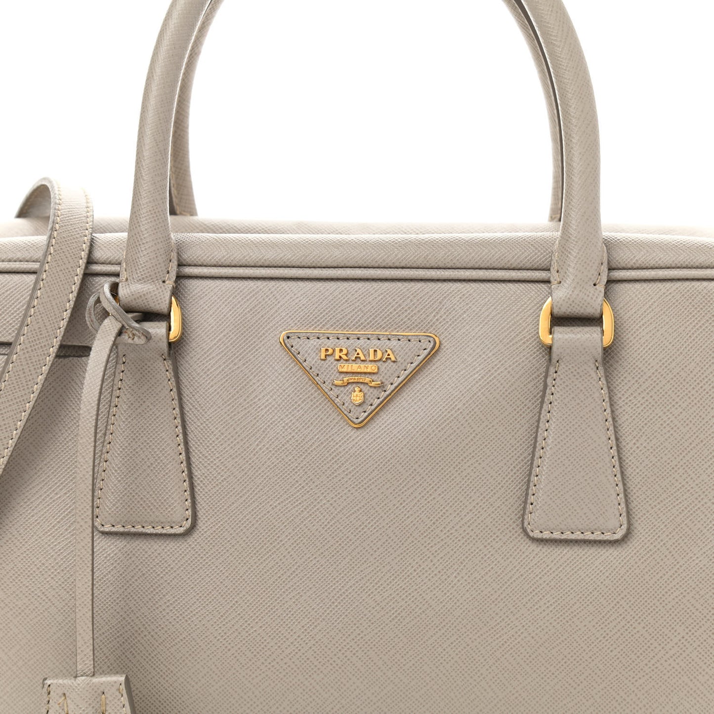 Saffiano Lux Bowler Pomice