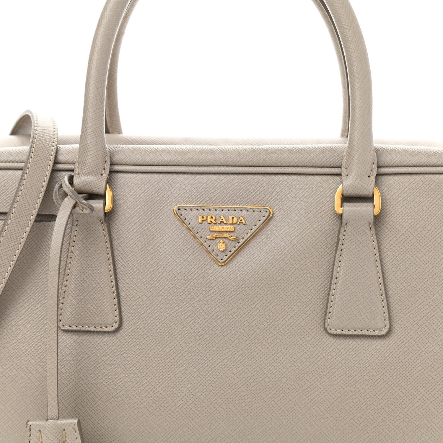 Prada Saffiano Lux Bowler Pomice 8 of 12