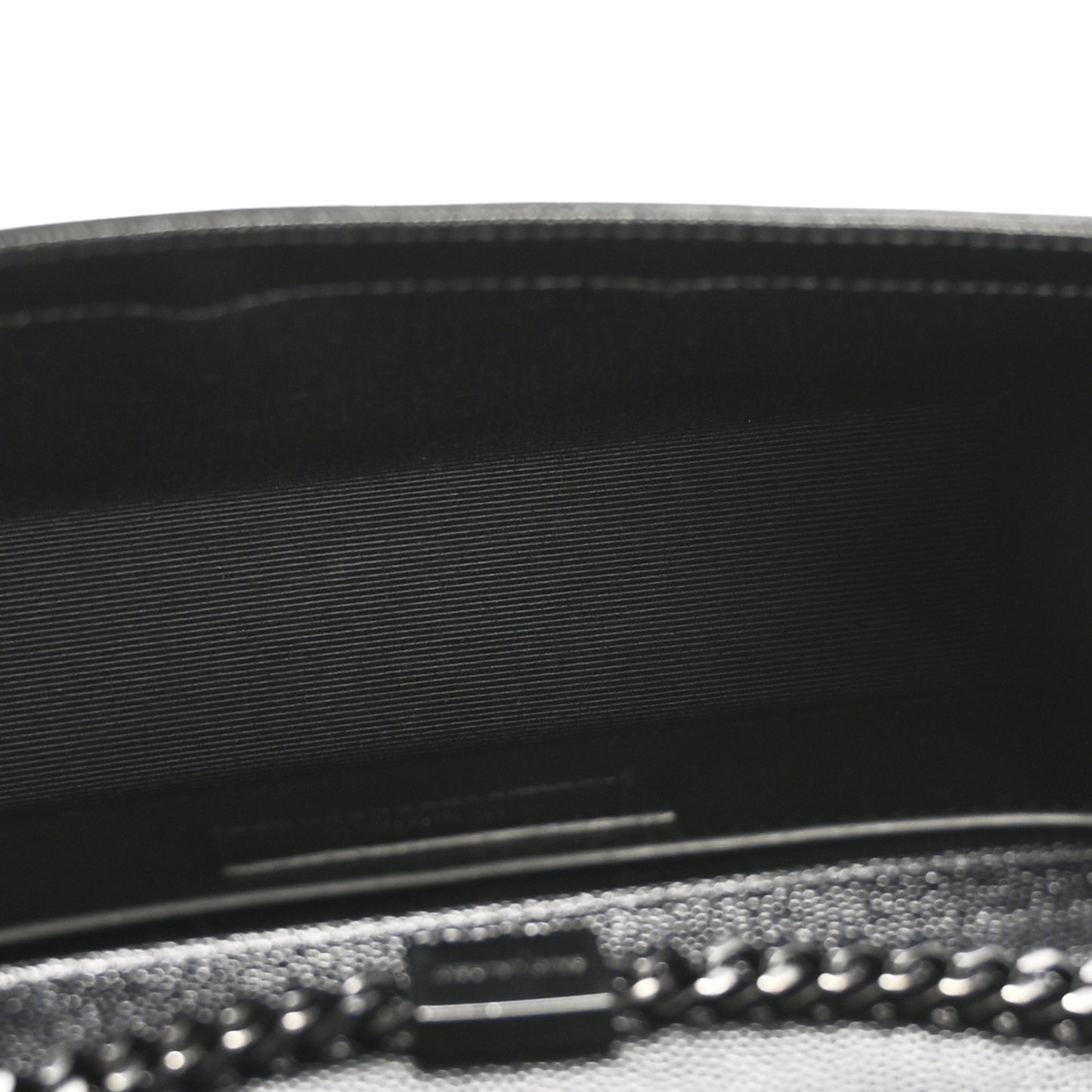 Grain De Poudre Small Monogram Monochrome Kate Satchel Black