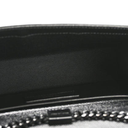 Saint Laurent Grain De Poudre Small Monogram Monochrome Kate Satchel Black 5 of 13