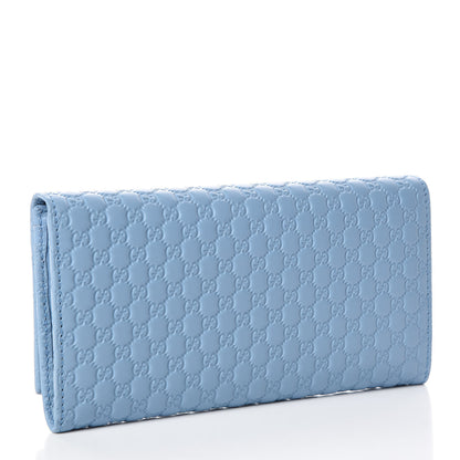 Gucci Soft Microguccissima Continental Wallet Mineral Blue 3 of 12