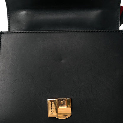 Gucci Calfskin Mini Sylvie Chain Shoulder Bag Black 13 of 13