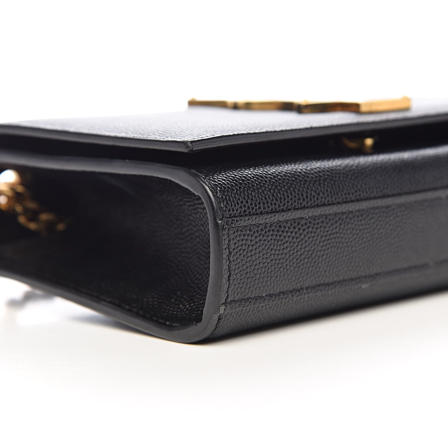 Saint Laurent Grain De Poudre Small Monogram Kate Satchel Black 12 of 15
