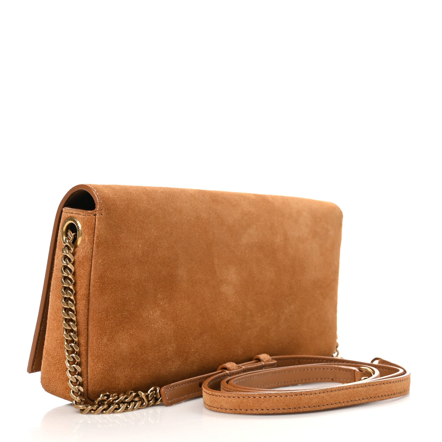 Saint Laurent Suede Monogram Tassel Kate 99 Cinnamon 3 of 10