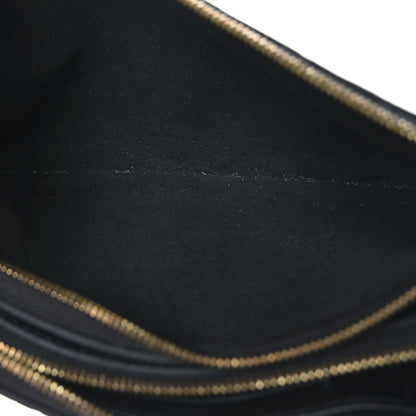 Louis Vuitton Empreinte Double Zip Pochette Black 6 of 9