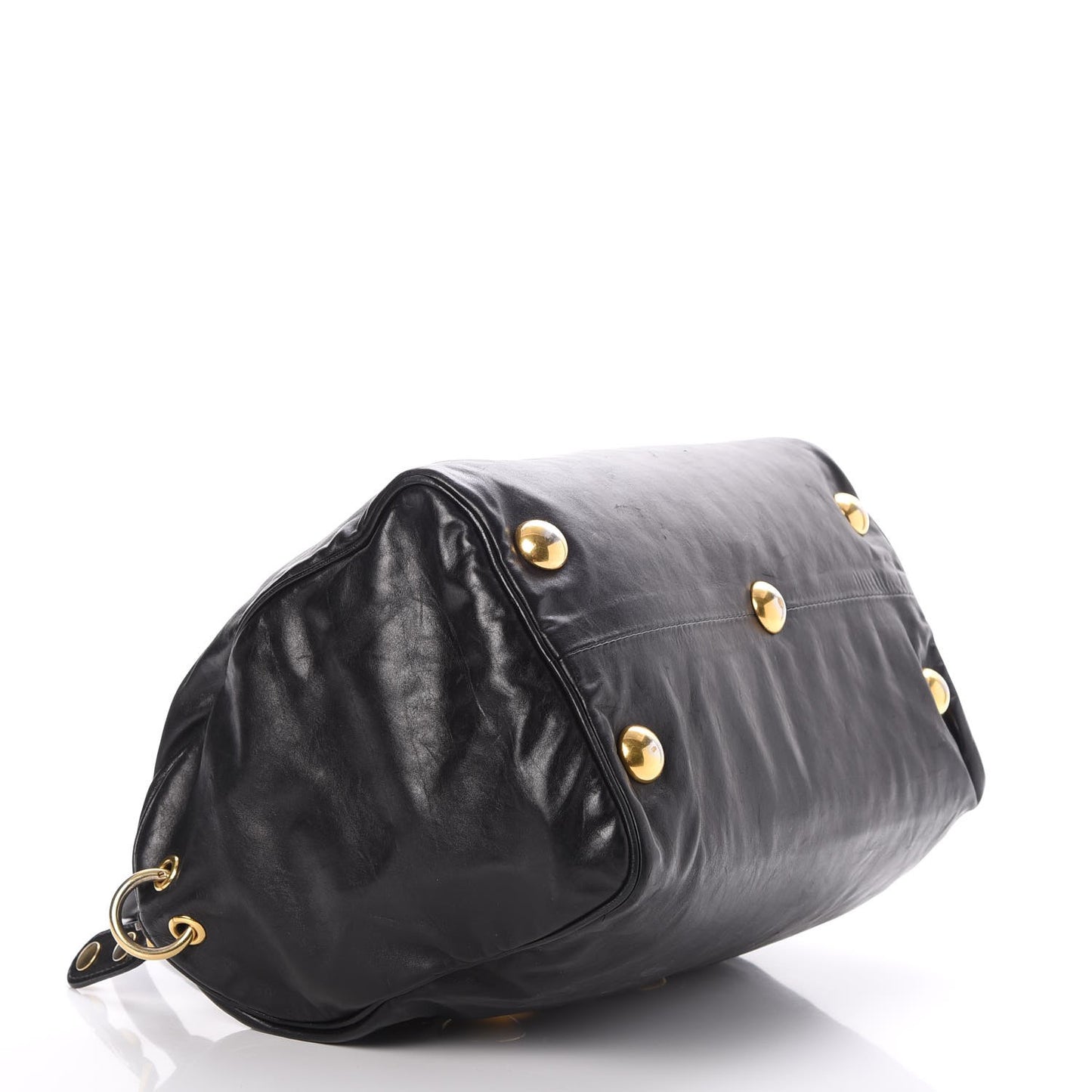 Calfskin Medium Babouska Boston Tote Black