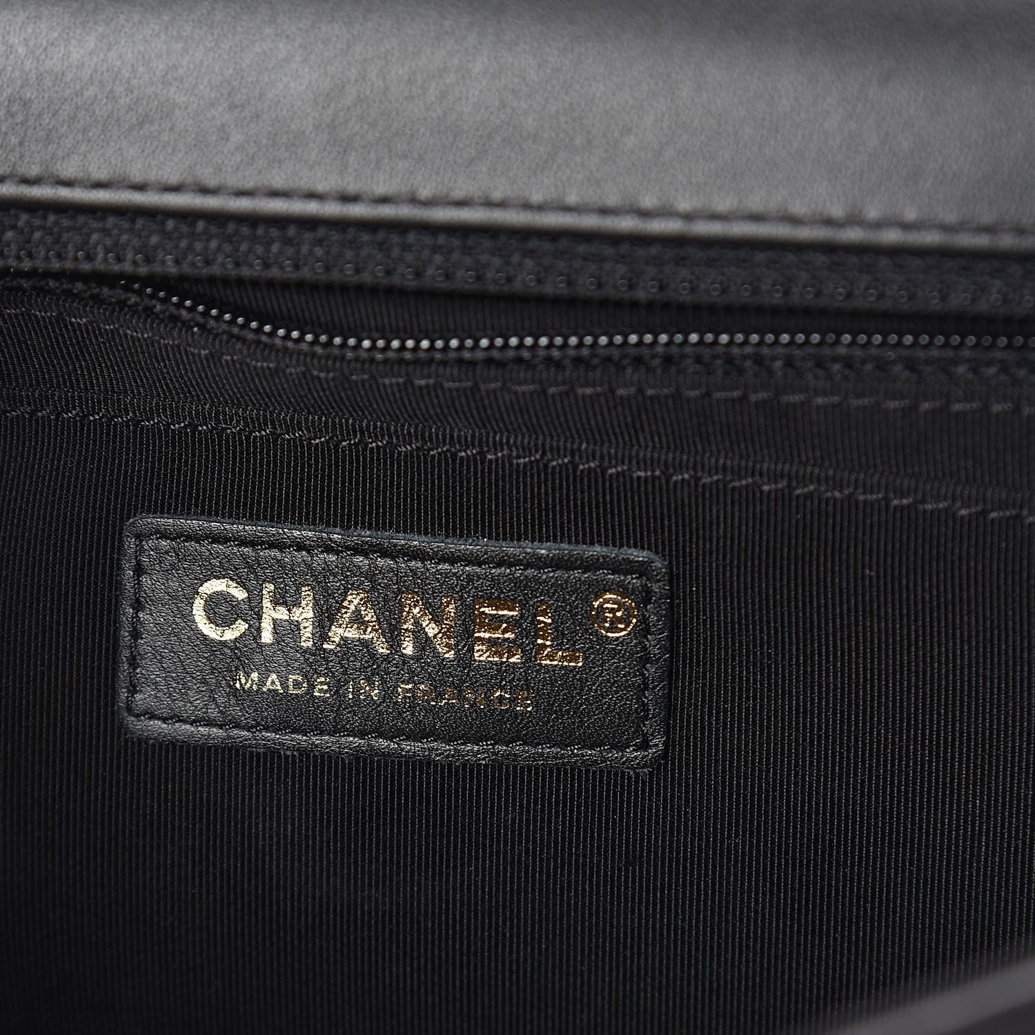 Chanel Calfskin Chevron Quilted Statement Flap Black 6 of 10