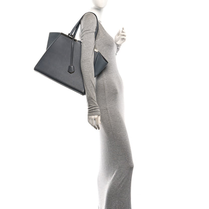 Fendi Vitello Elite Large 3Jours Tote Grigio 2 of 10