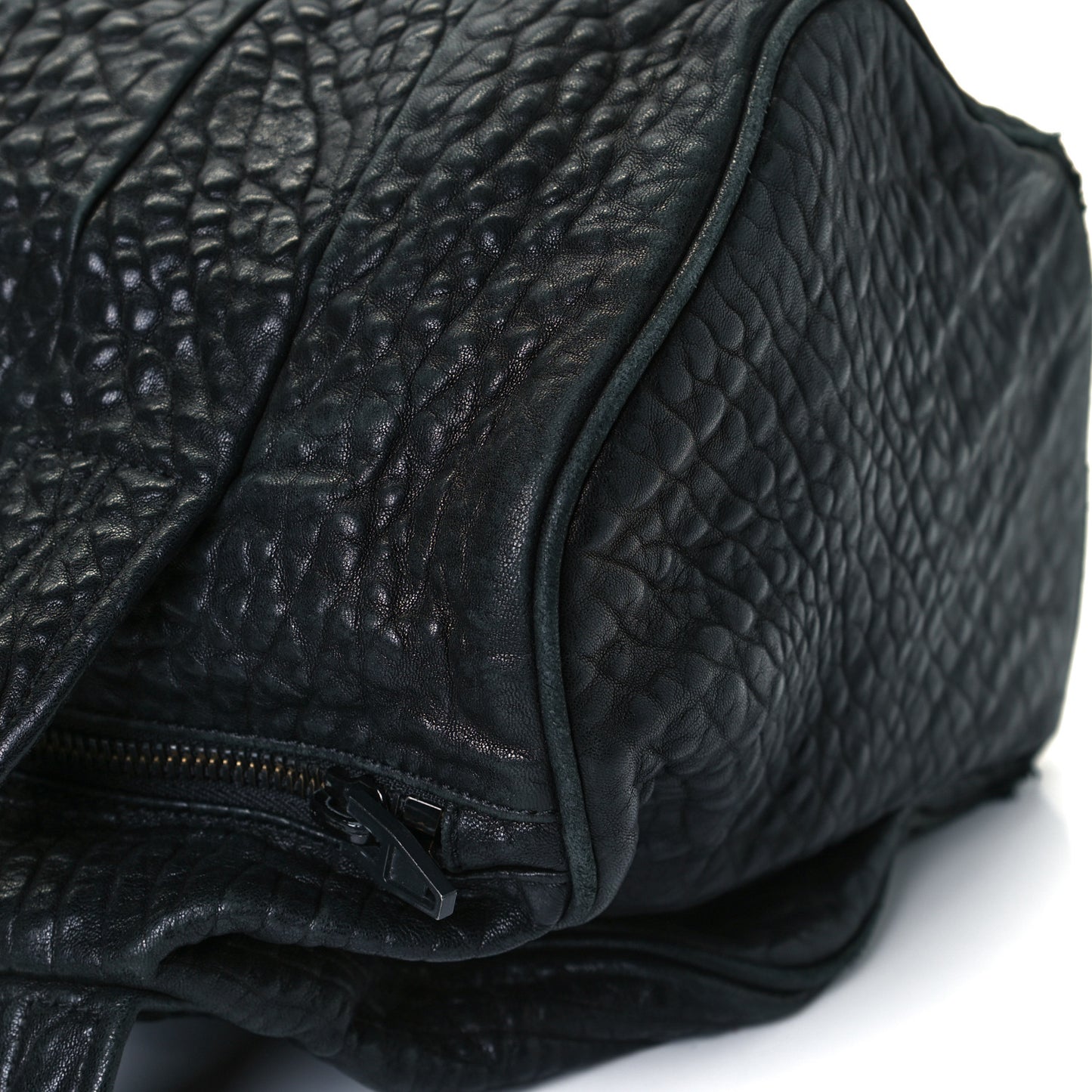 Pebbled Lambskin Rockie Black Matte Black Hardware