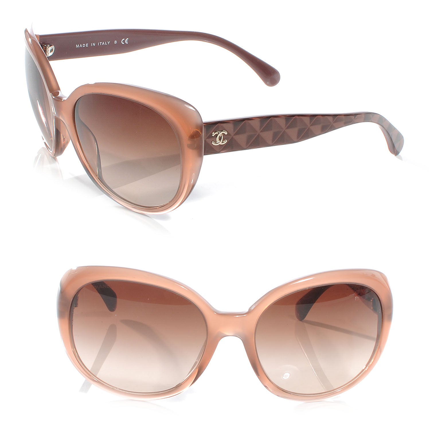 Chanel Quilted Sunglasses 5184 Tan 1 of 5