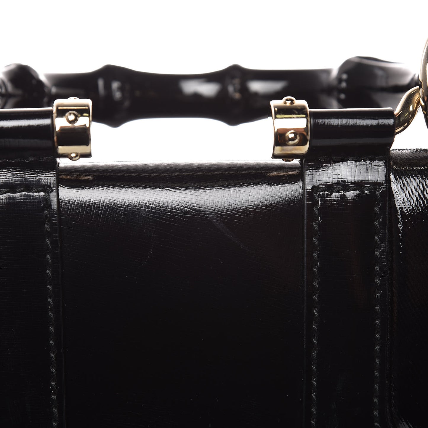 Dialux Pop Bamboo Top Handle Tote Black