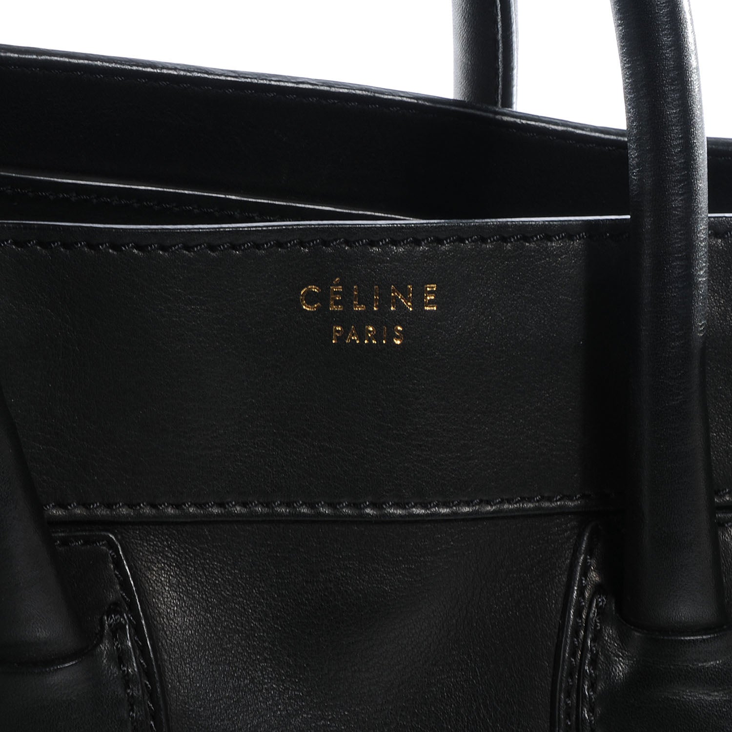 Celine Smooth Calfskin Mini Luggage Black 8 of 9