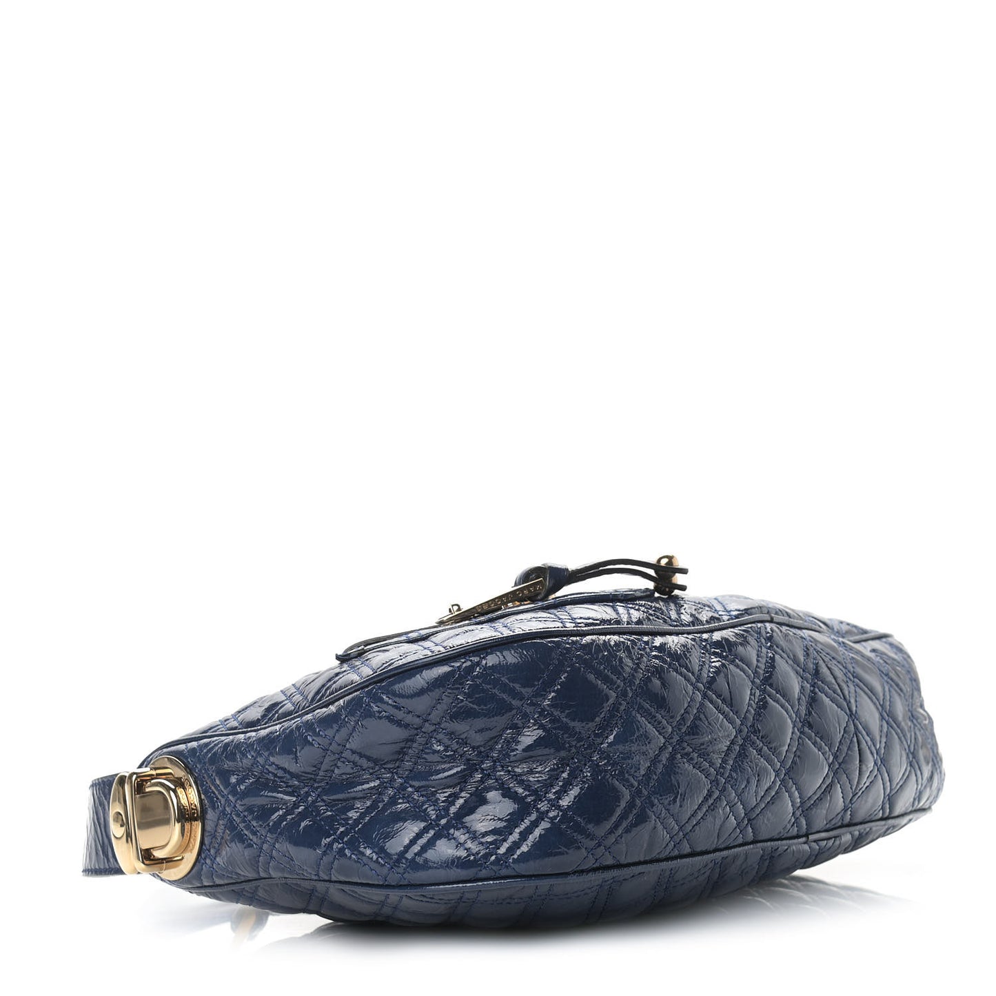 Patent Quilted Goatskin Ursula Hobo Midnight