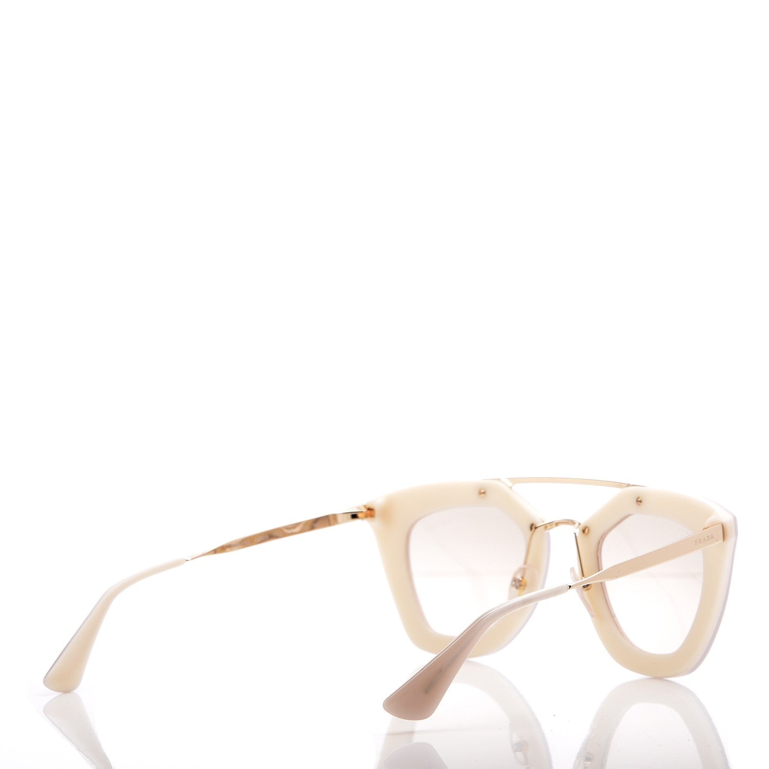 Prada Acetate Cinema Sunglasses SPR 09Q Ivory 4 of 7