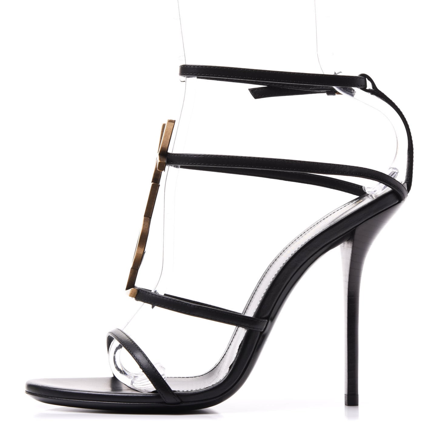 Calfskin Cassandra 110 Sandals 39 Black