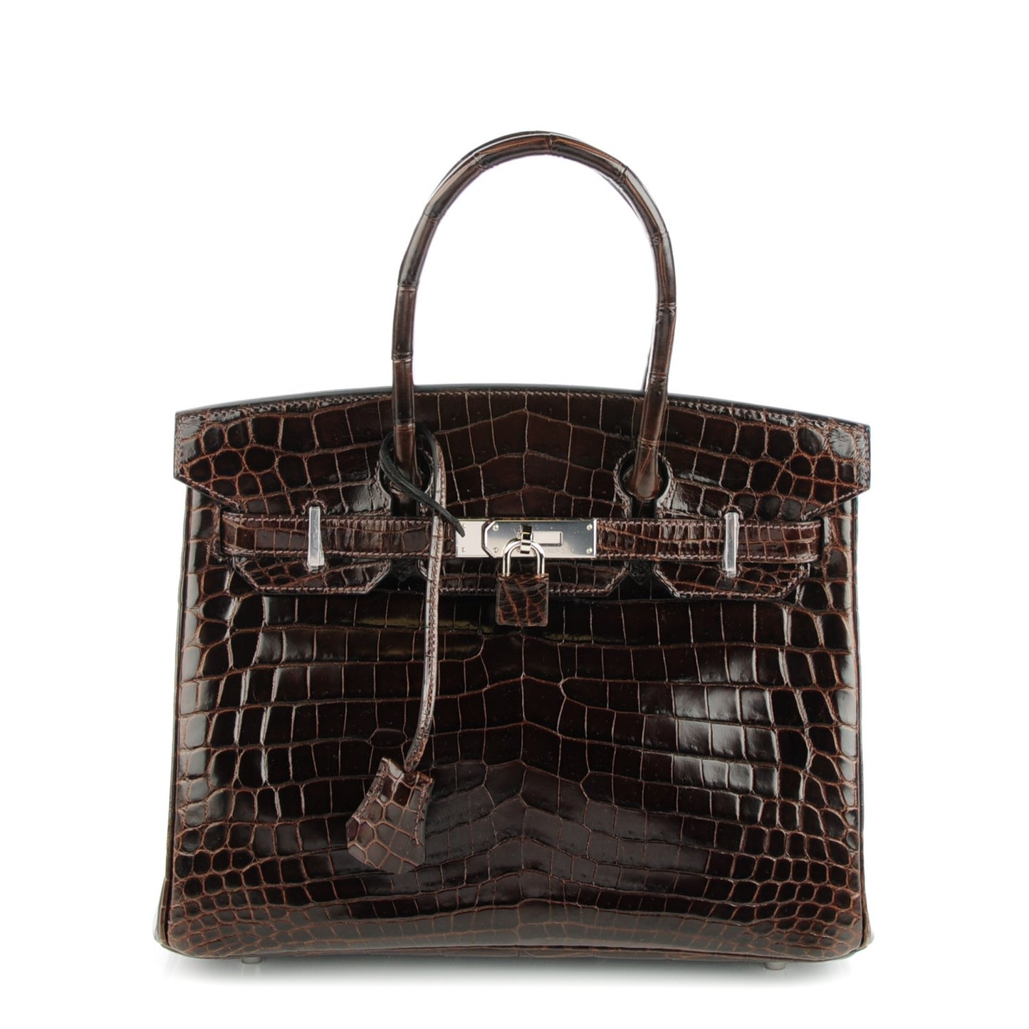Shiny Niloticus Crocodile Birkin 30 Havane