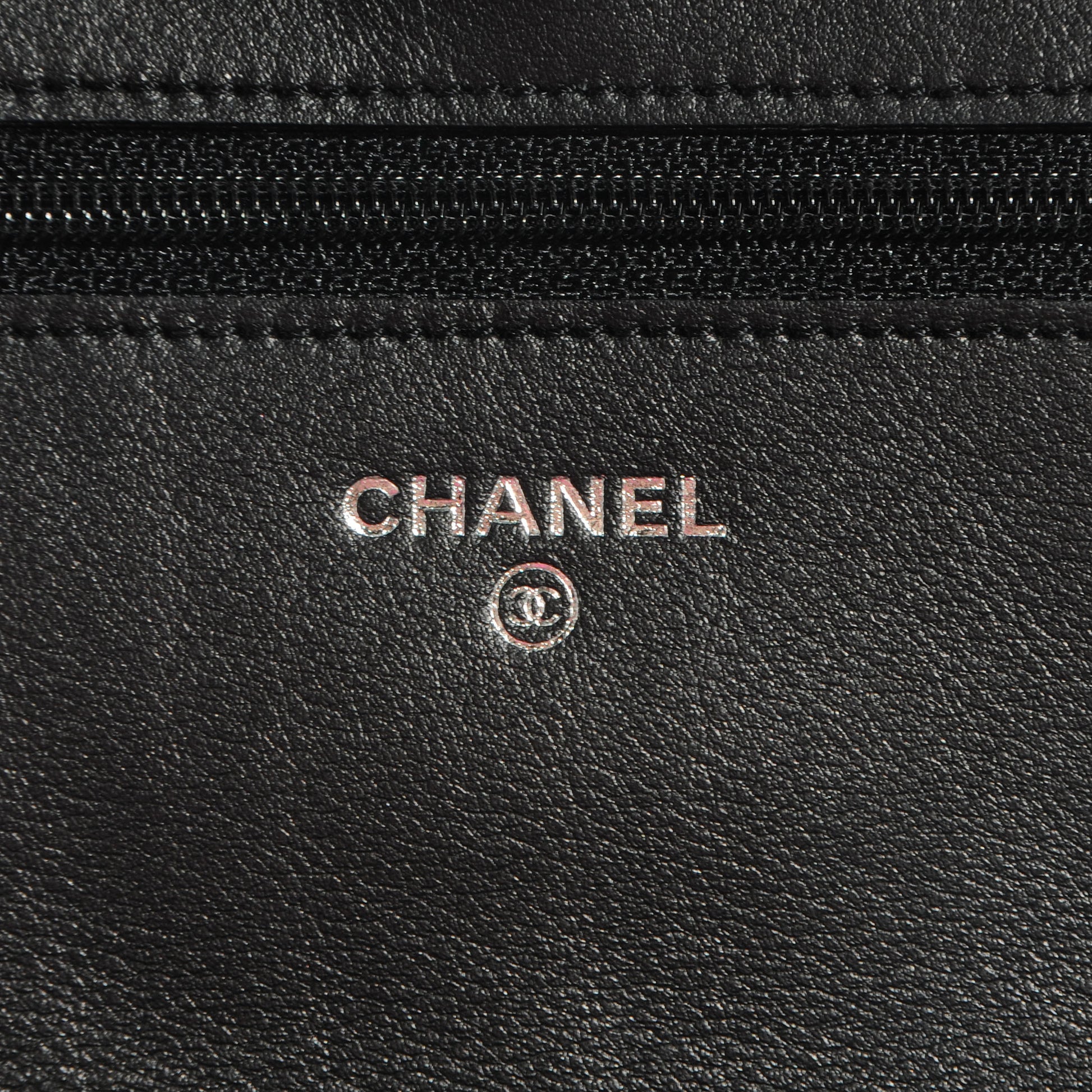Chanel Aged Calfskin Reissue Wallet On Chain WOC Black 6 of 8