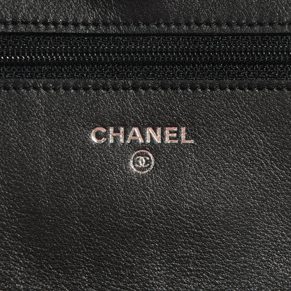Chanel Aged Calfskin Reissue Wallet On Chain WOC Black 6 of 8
