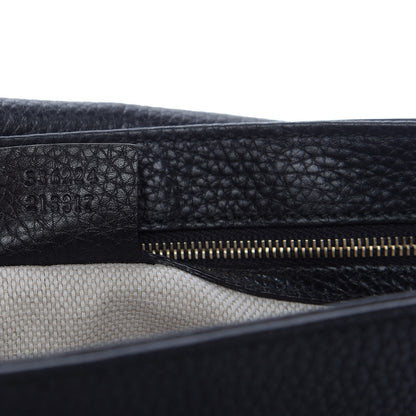 Gucci Pebbled Calfskin Medium Soho Flap Crossbody Black 9 of 9