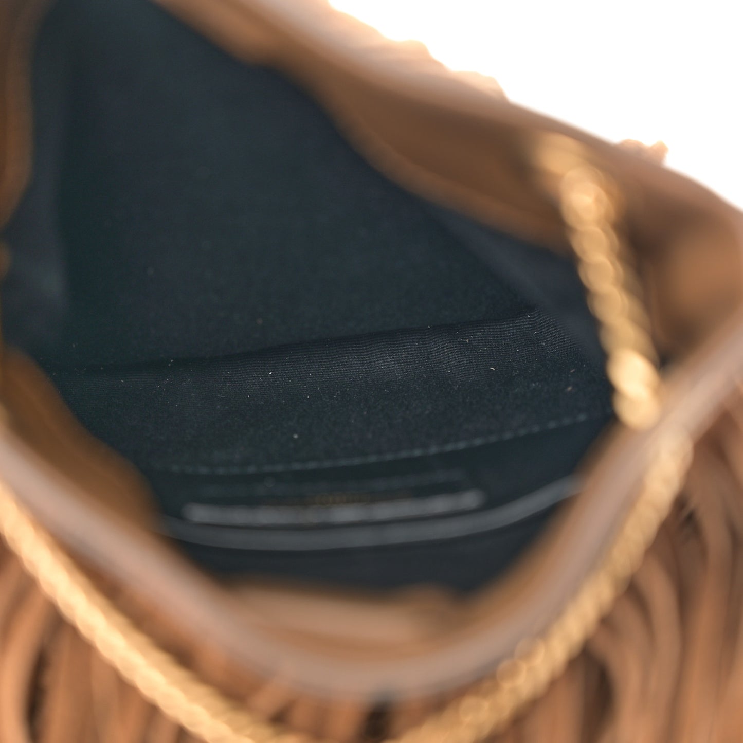 Suede Calfskin Small Grace Fringed Hobo Bag Light Ocre