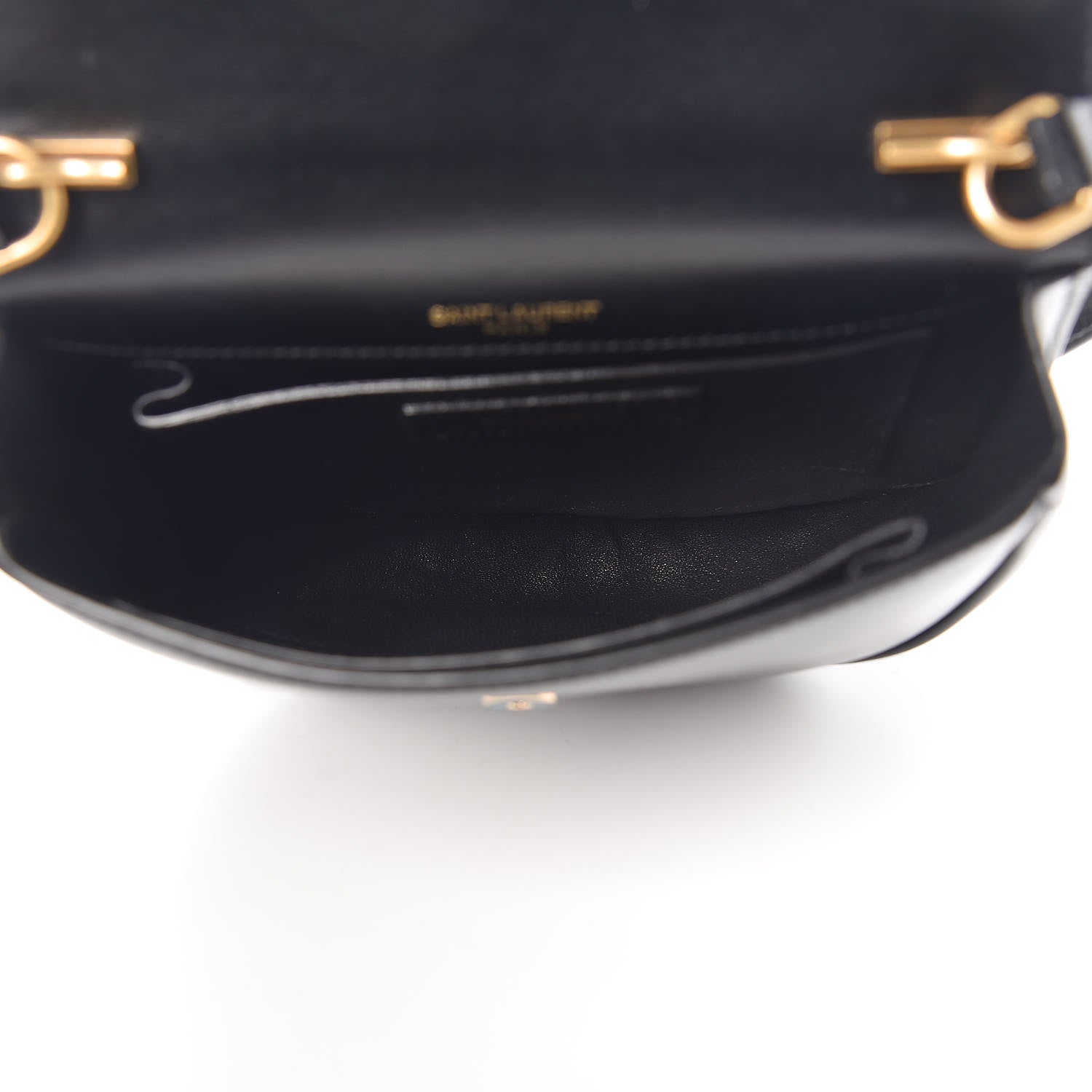 Saint Laurent Small Grained Calfskin Small Datcha Satchel Bag Black 5 of 9