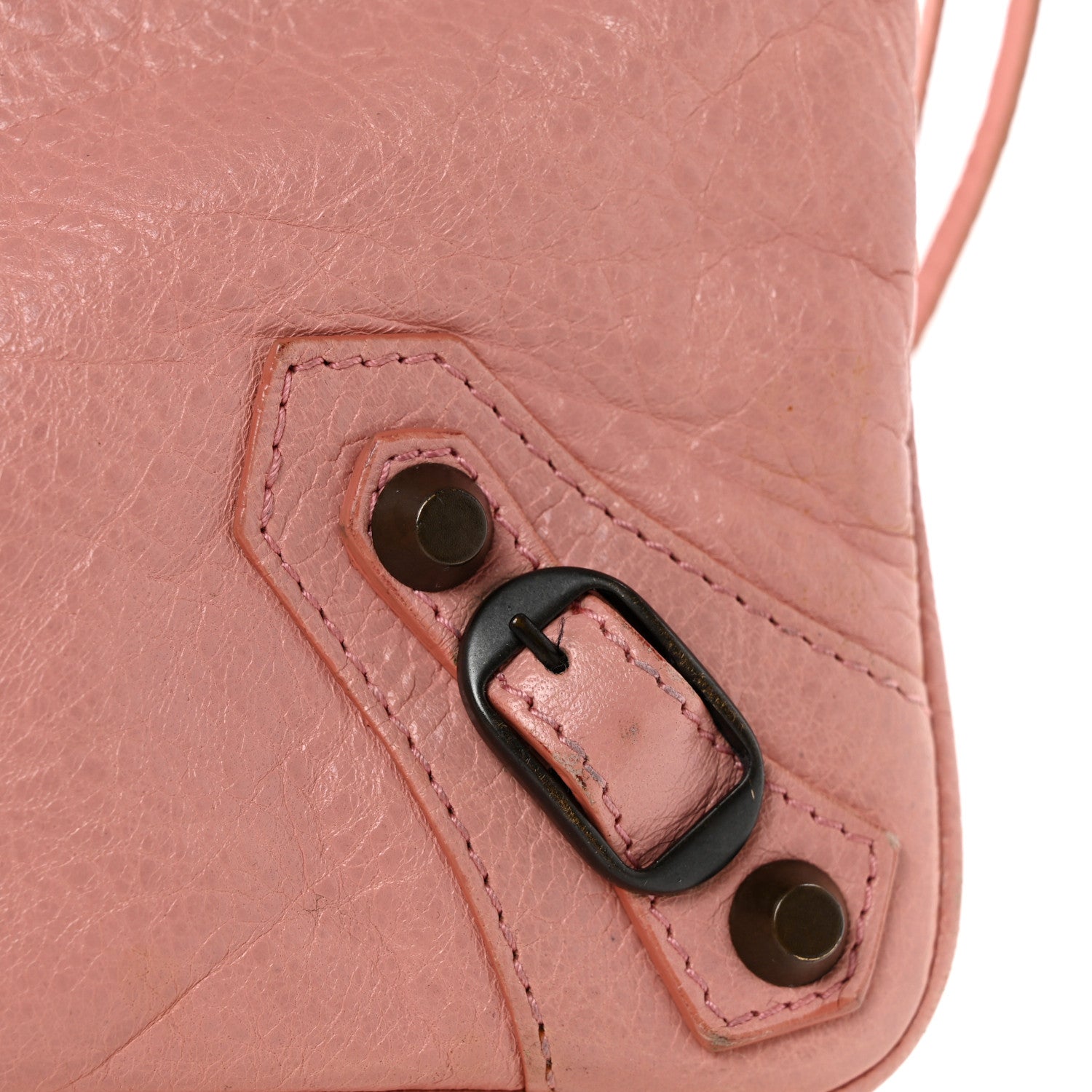 Balenciaga Agneau Classic Hardware Flat Handle Clutch Rose Peche 12 of 15