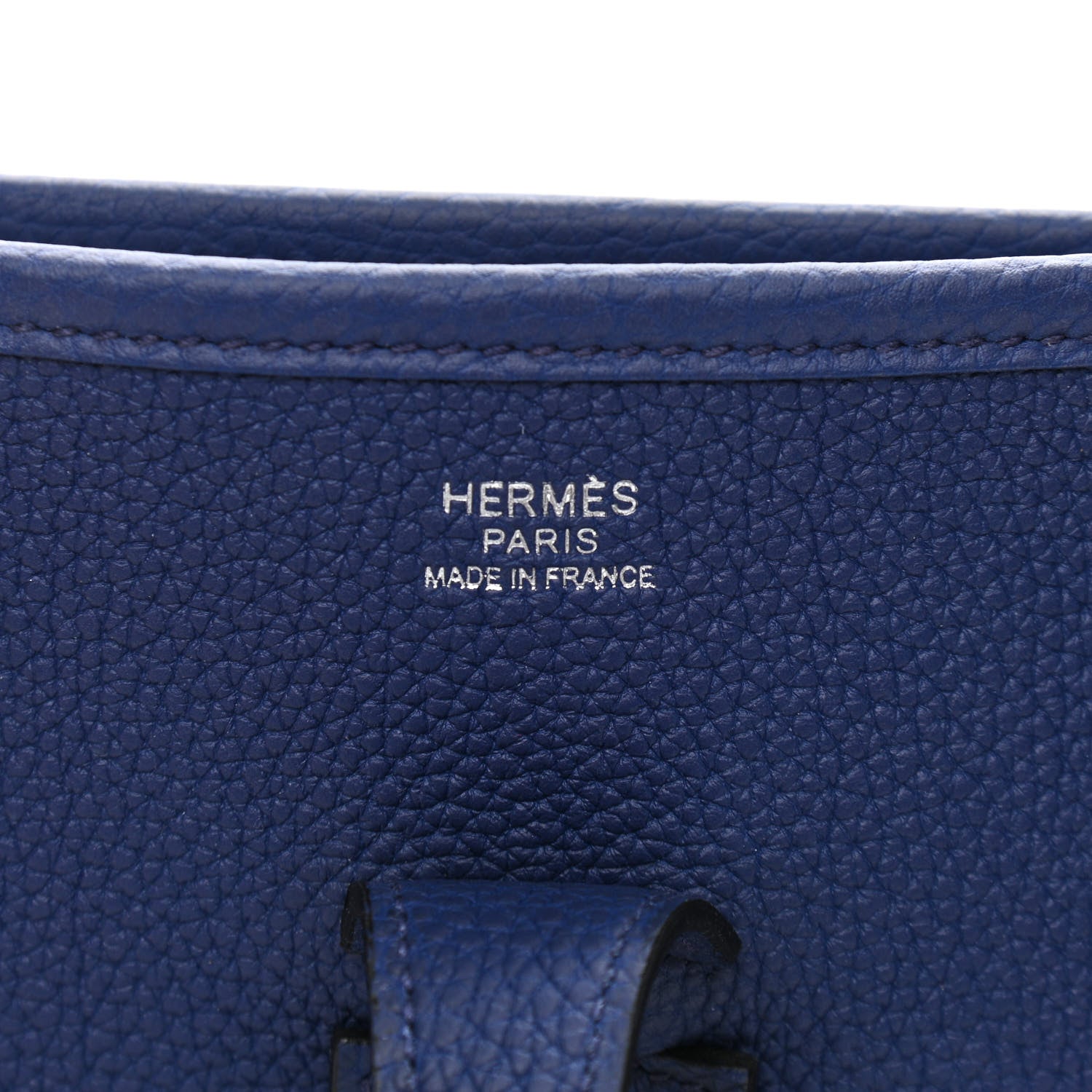 Hermes Taurillon Clemence Evelyne III PM Bleu Electrique 5 of 10