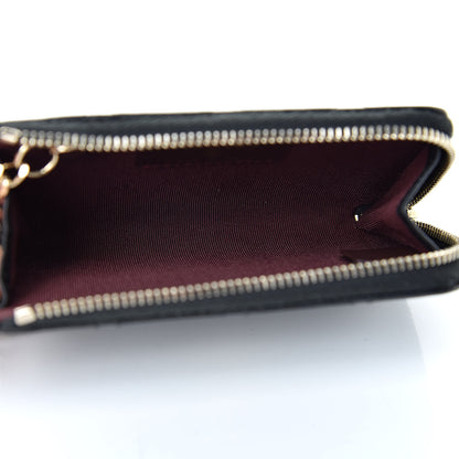 Chanel Lambskin Quilted Key Holder Case Black 5 of 8