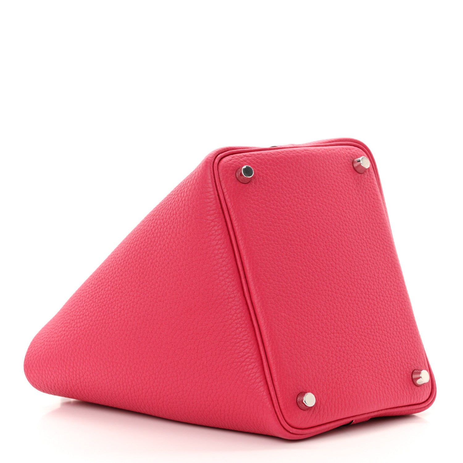 Hermes Taurillon Clemence Swift Eclat Picotin Lock 18 PM  Rose Mexico Rouge De Coeur 4 of 11