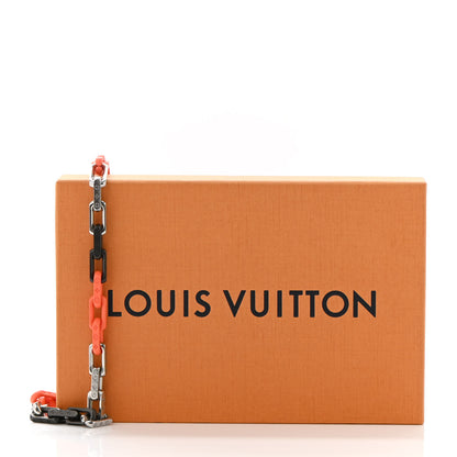 Louis Vuitton Metal Plexiglass Monogram Chain Necklace Black 6 of 6