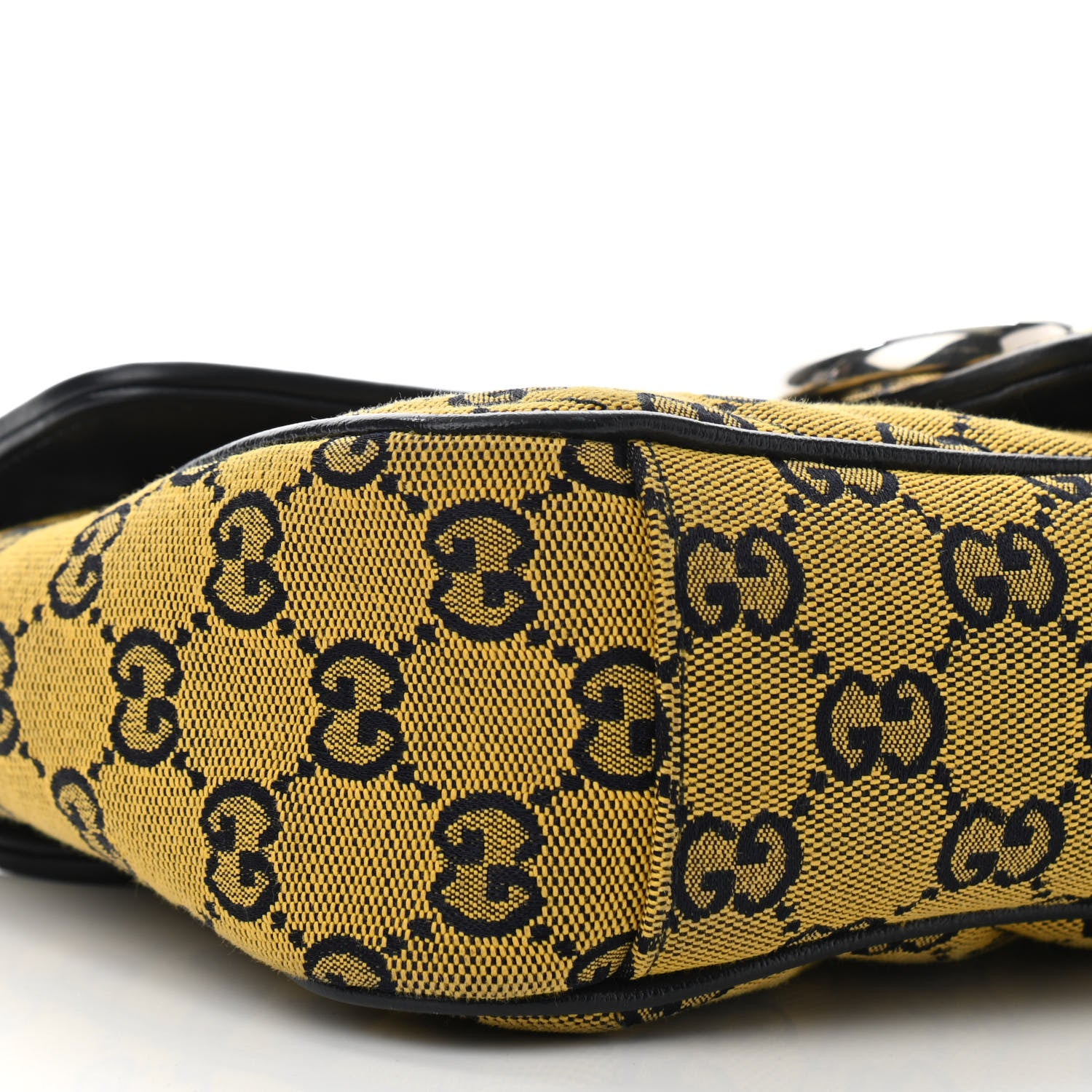 Gucci Monogram Multicolor Matelasse Diagonal Small GG Marmont Shoulder Bag Yellow Blue 10 of 11