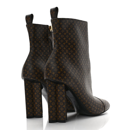 Louis Vuitton Nano Monogram Silhouette Ankle Boots 38 4 of 9