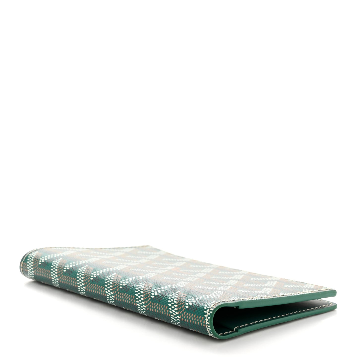 Goyardine Passport Wallet Green