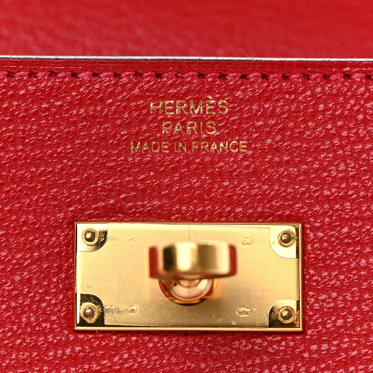 Hermes Chevre Mysore Kelly Longue Wallet Rouge Casaque 6 of 10