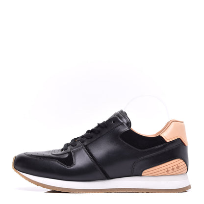 Louis Vuitton Calfskin Suede Mens Abbesses Sneakers 9 Black 1 of 10